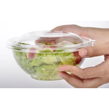 Bol de salade claire jetable de haute qualité avec couvercle